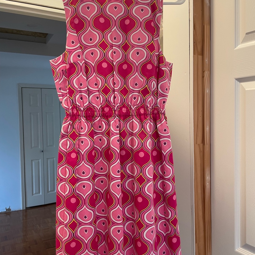 Ellen & Ollie Pink and White Dress